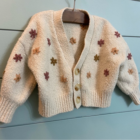 Rylee + Cru Fall Flowers cardigan - Picture 3 of 6